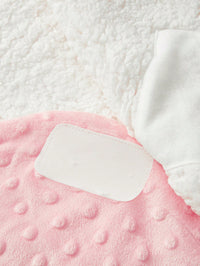 Bedong Selimut Bayi Lembut Double-Layer Bordir Pita 1 Pcs