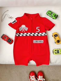 Set Romper Rajut Lengan Pendek dan Celana Pendek Bayi Unisex