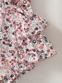 Set Bodysuit Bunga Kaos Kaki Bandana Bayi Perempuan 3 Pcs