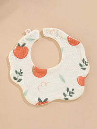 Celemek Bayi Motif Bunga 6 Lapis Bahan Katun Lembut