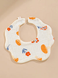 Celemek Bayi Motif Bunga 6 Lapis Bahan Katun Lembut