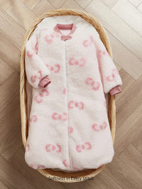 Kantong Tidur Tebal Motif Pita Bayi Perempuan 0-3 Tahun
