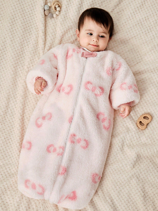 Kantong Tidur Tebal Motif Pita Bayi Perempuan 0-3 Tahun