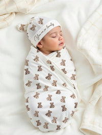 Set Bedong Fotografi Bayi Motif Bulan dan Bintang 2 Pcs