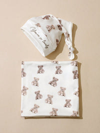 Set Bedong Fotografi Bayi Motif Bulan dan Bintang 2 Pcs