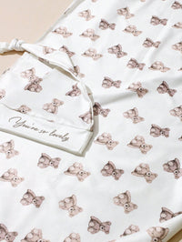 Set Bedong Fotografi Bayi Motif Bulan dan Bintang 2 Pcs
