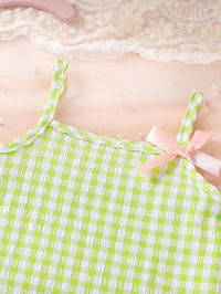 Set Tank Top Tali Celana Pendek Bayi Perempuan 4 Pcs