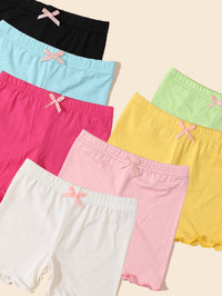 Set Celana Legging Pendek Ruffle Anak Perempuan 7 Pcs