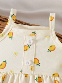 Set Bodysuit Bando Tali Ruffle Bayi Perempuan