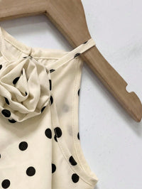 Dress Halter Ruffle Motif Polka Dot Bayi Perempuan