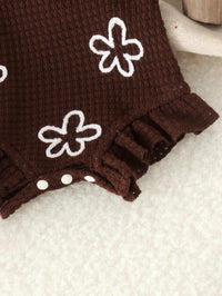 Bodysuit Tali Bayi Perempuan Rajut Jacquard 1 Pc