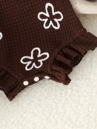 Bodysuit Tali Bayi Perempuan Rajut Jacquard 1 Pc