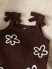 Bodysuit Tali Bayi Perempuan Rajut Jacquard 1 Pc