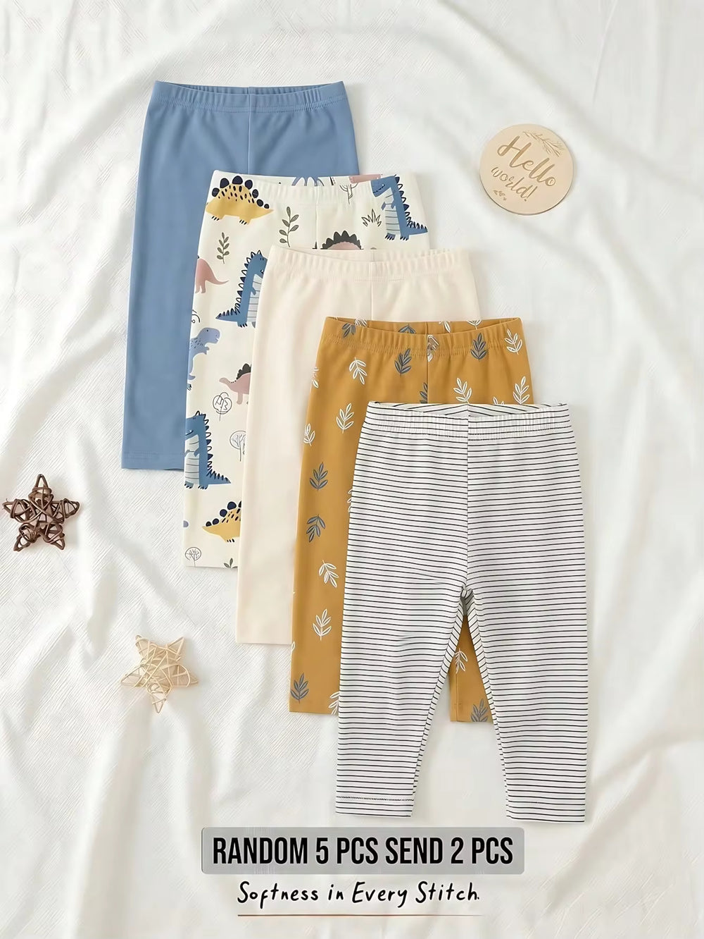 Set Celana Panjang Bermotif Bayi Laki-Laki 2 Pcs
