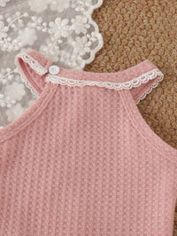 Set Baju Atasan Tali Celana Pendek Bayi Perempuan 2 Pcs