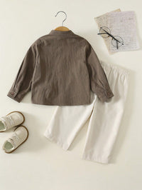 Set Baju Lengan Panjang Celana Panjang Bayi 2 Pcs