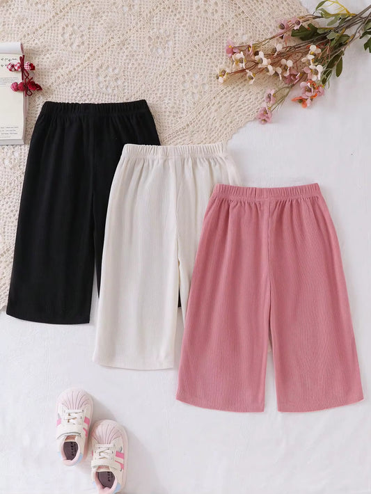Set Celana Panjang Korduroi Aksen Pita Balita 3 Pcs