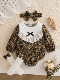 Set Bodysuit Lengan Panjang Bayi Perempuan 3 Pcs