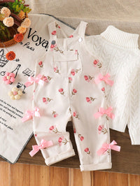 Overall Corduroy Bayi Perempuan Celana Panjang Loose