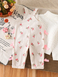 Overall Corduroy Bayi Perempuan Celana Panjang Loose