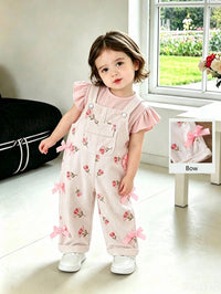 Overall Corduroy Bayi Perempuan Celana Panjang Loose