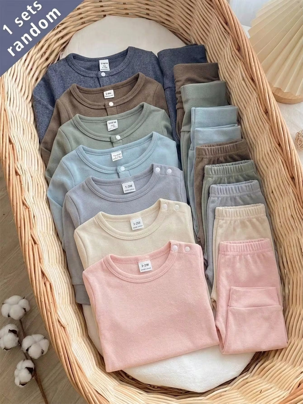 Set Celana Panjang Rajut Lengan Panjang Bayi 3 Pcs