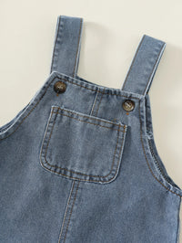 Overall Denim Celana Pendek Bayi Polos