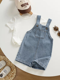 Overall Denim Celana Pendek Bayi Polos