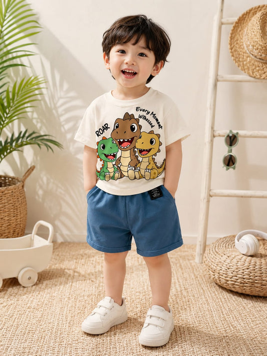 Leo 🦁 Dino Cartoon Graphic Tee