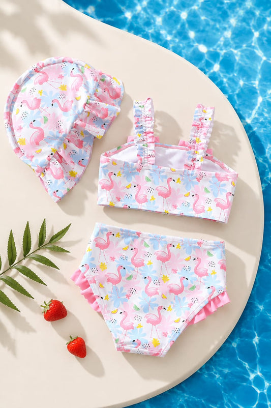 Yumi 🐰 Plaid Bow Beach 3-Piece Set