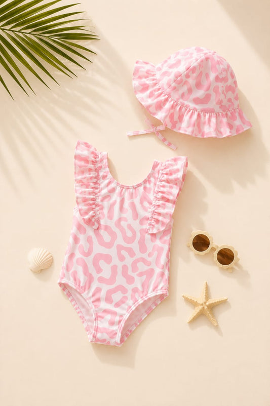 Nala 🐱 Leopard Print Ruffle Swimsuit