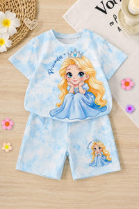 Rosie 🌹 Cartoon Print Tee & Shorts Set