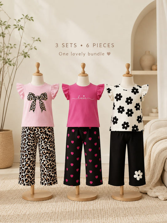 Miko 🐼 Tee & Shorts 3-Piece Set
