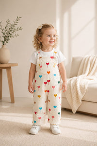 Yumi 🐰 Heart Print Sleeveless Romper