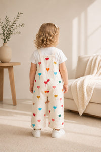 Yumi 🐰 Heart Print Sleeveless Romper