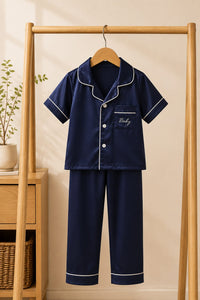 Billy 🐯 Satin Letter Print Pajama Set