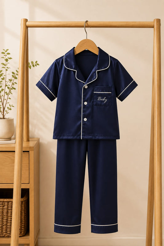 Billy 🐯 Satin Letter Print Pajama Set
