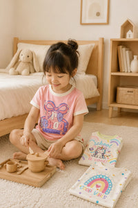 Bambi 🦌 Rainbow Unicorn Tee 3-Piece Set