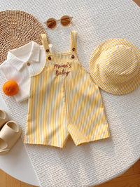 Rusty 🧢 Overall Shorts & Hat Set
