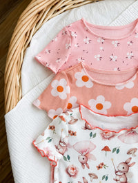 Meadow 🌸 Ruffle Pajama Set, 3 Colors (6 Pcs)