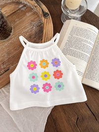 Marigold 🌼 Floral Tank Top, 3 Colors (3 Pcs)