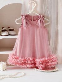 Coraline 🎀 Tiered Ruffle Sleeveless Dress