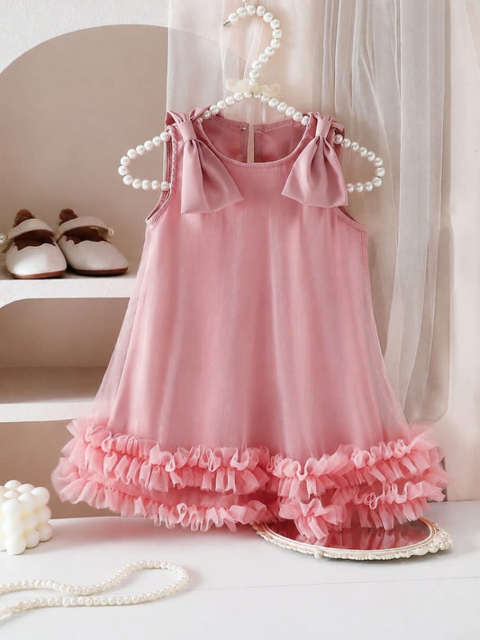 Coraline 🎀 Tiered Ruffle Sleeveless Dress