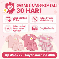 Bimbi 🐰 Floral Tee & Shorts, 3-Set (6 Pcs)