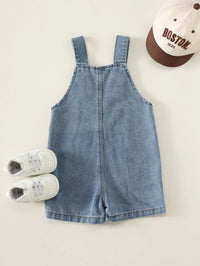 Overall Denim Celana Pendek Bayi Polos
